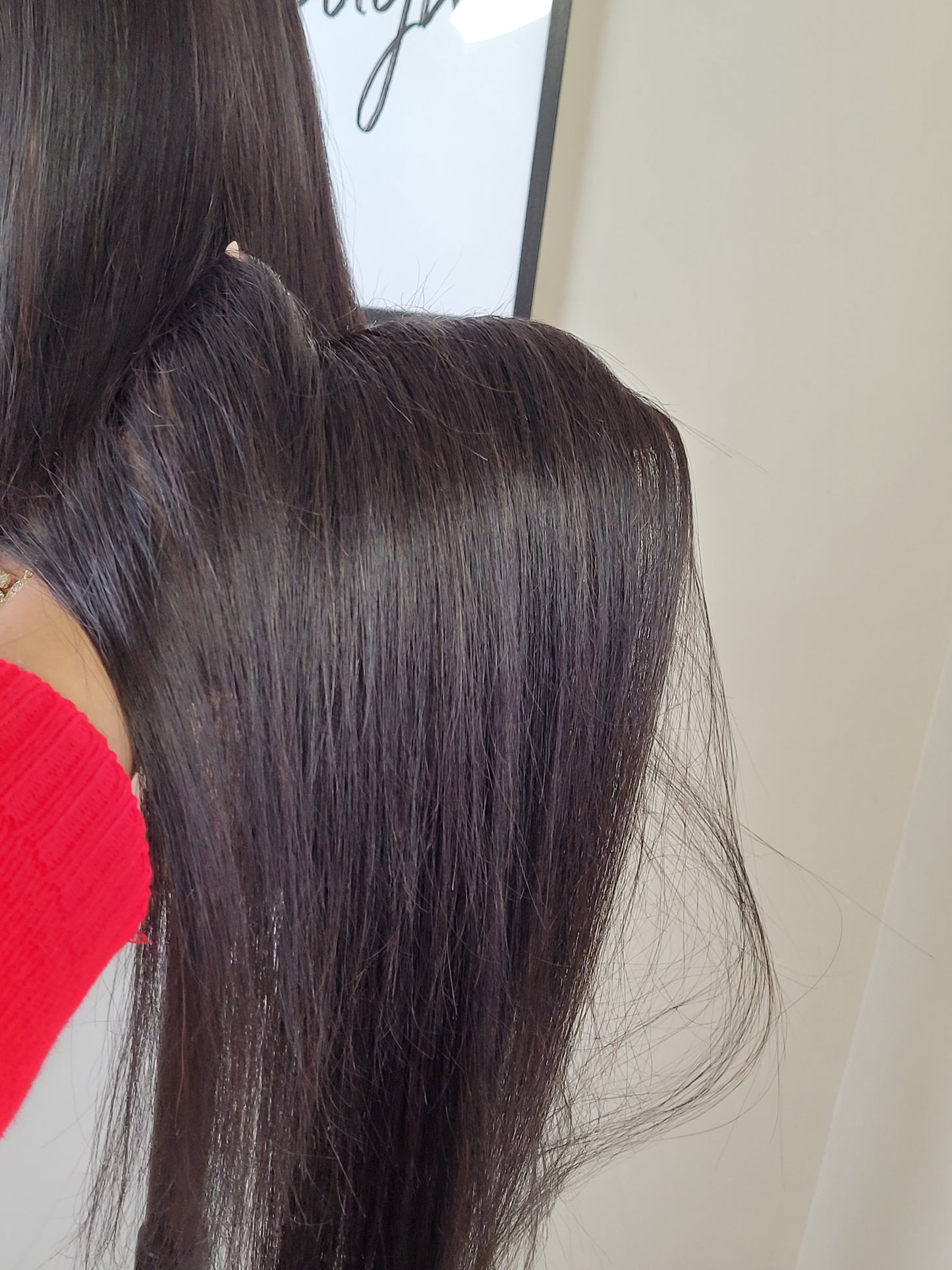 Bone straight raw virgin hair